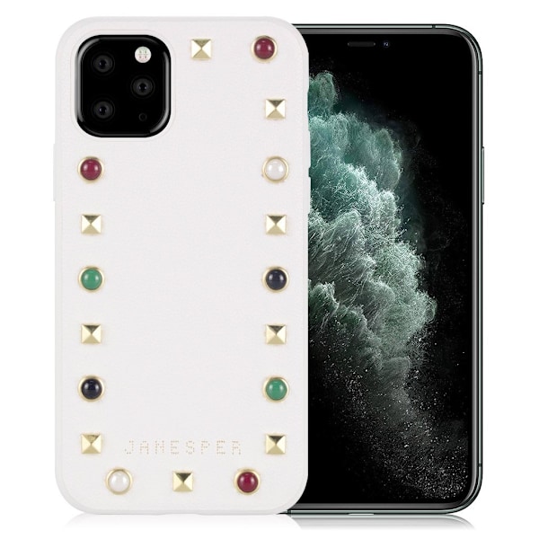 Janesper Class iPhone 11 Pro Max-skydd - Vit Vit