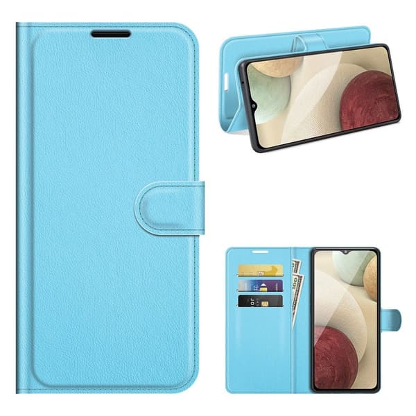 Classic Samsung Galaxy A22 4G flip etui - Blå Blue