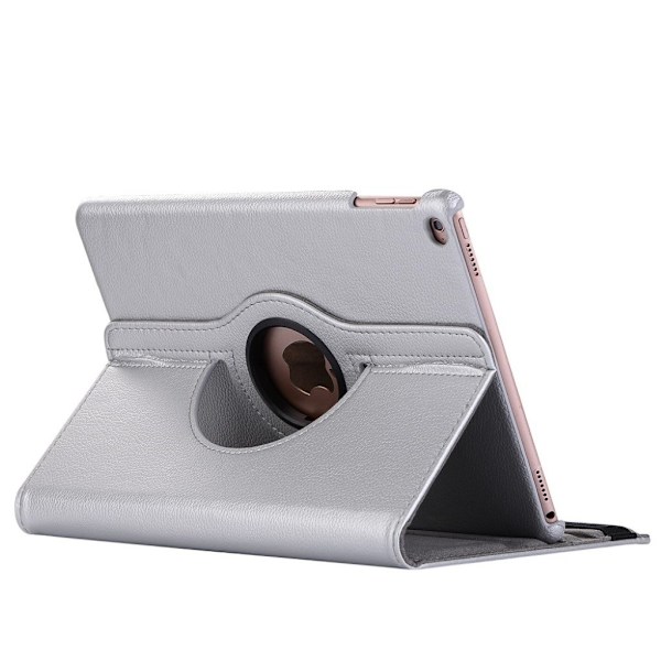 iPad (2017) stilrent og sikkert læder etui - Sølv Silver grey