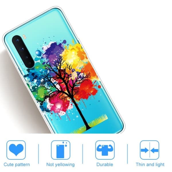 Deco OnePlus Nord skal - Färgglatt Träd multifärg