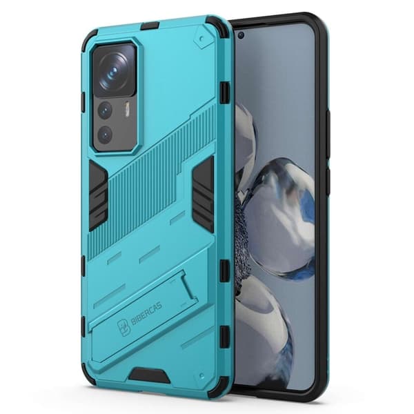 Stødsikker Hybrid Cover med A Moderne Touch til Xiaomi 12T Pro - Blå Blue