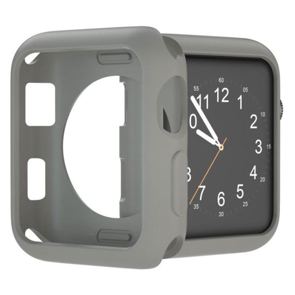 Apple Watch Series 3/2/1 42mm holdbart etui - Mørkegrå Silver grey