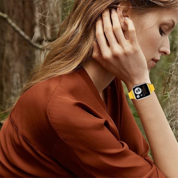 Apple Watch 42mm - 44mm nylon urrem - Gul Yellow