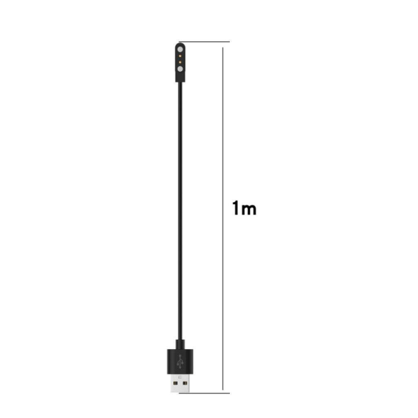 100cm Universaali USB magneettinen latauskaapeli Black