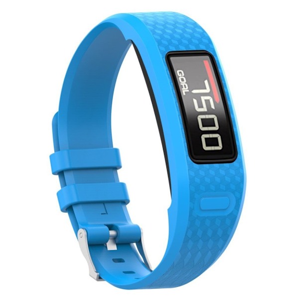 Garmin Vivofit 2 klockarmband silikon 316L rostfri stål storlek L - Blå Blå