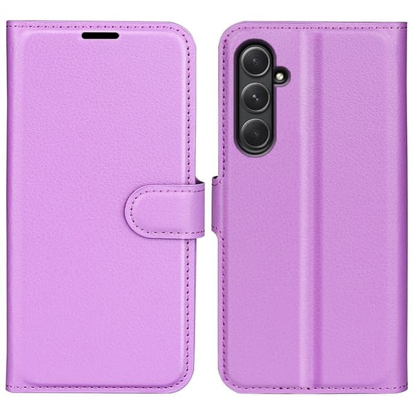 Klassisk Samsung Galaxy A55 flip etui - Lilla Purple