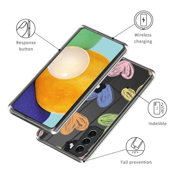 Deco Samsung Galaxy S23 Etui - Farverig Love Multicolor