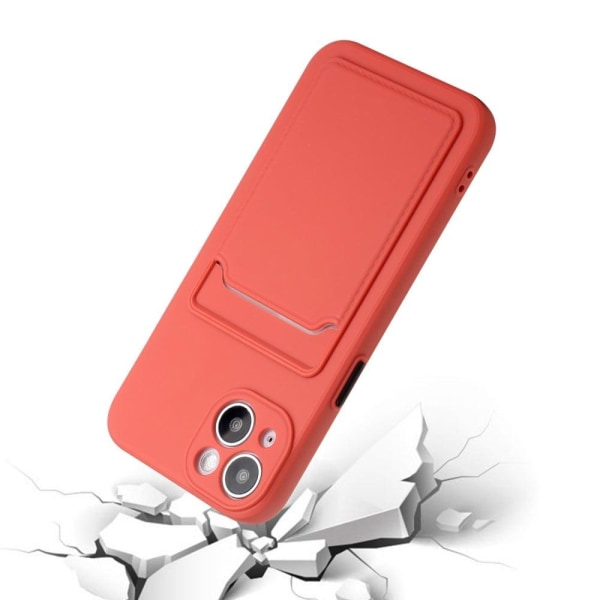 iPhone 13 skal med korthållare - Orange Orange