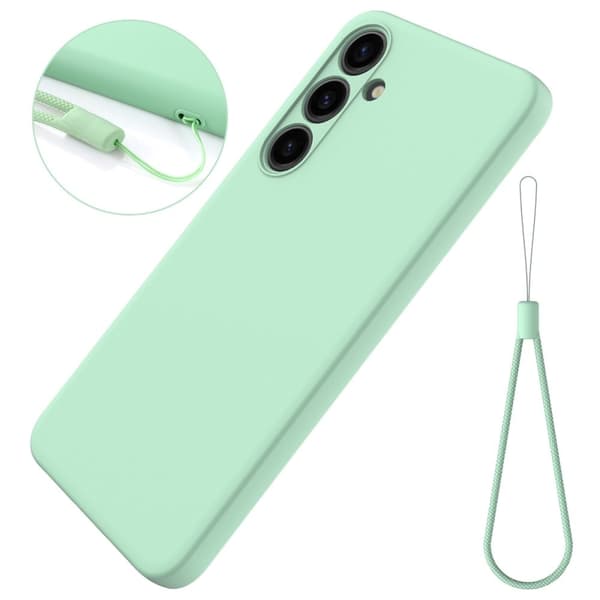 Matte Liquid Samsung Galaxy S24 silikone cover - Grøn Green