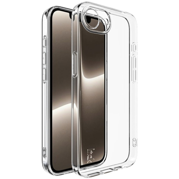 IMAK UX-5 Series iPhone 16e Fodral Stötsäkert Flexibelt Clear Slim Back Shell Transparent