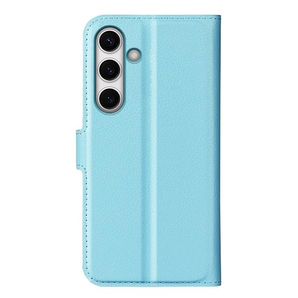 Klassisk Samsung Galaxy S24 FE flip etui - Blå Blue