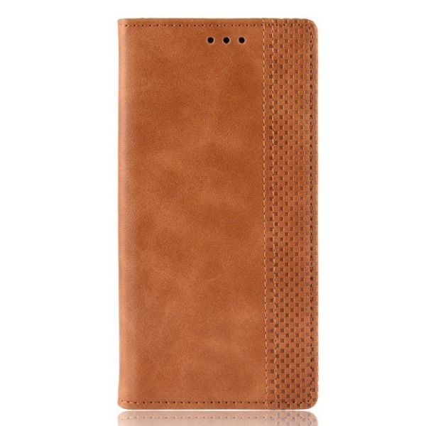 Motorola Moto G7 Power vintage leather case - Brown Brun