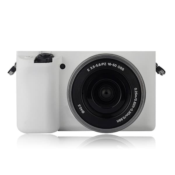 Sony Alpha A6300 og A6000 Beskyttelsesdeksel laget av silikon - Hvit White