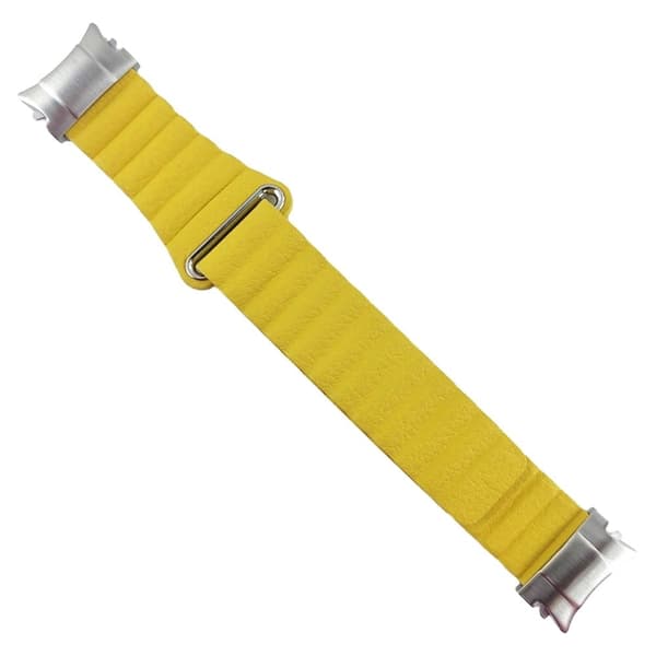 Samsung Galaxy Watch 5 / 4 ægte læderrem - Gul Yellow