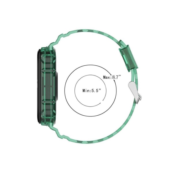Xiaomi Mi Smart Band 4 / 3 gennemskinnelig silikoneurrem - Sort Black