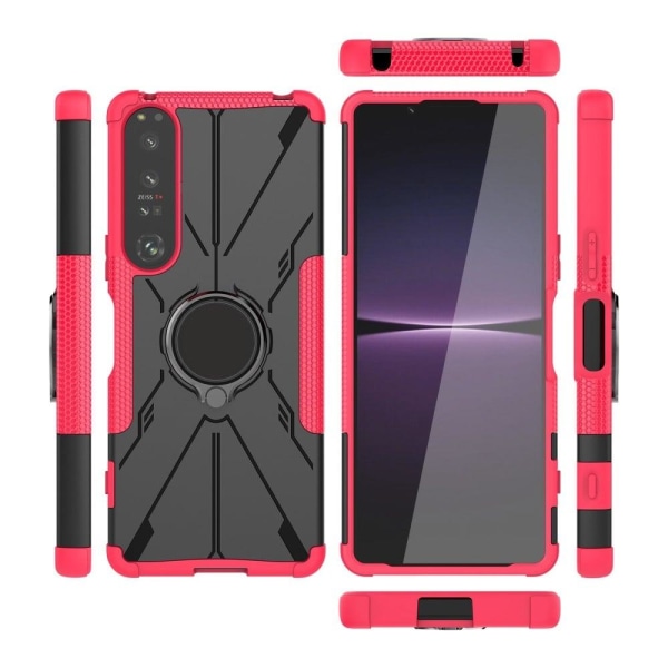 Kickstand cover with magnetic sheet for Sony Xperia 1 IV - Rose Pink