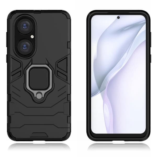 Rengassuojakotelo - Huawei P50 - Musta Black