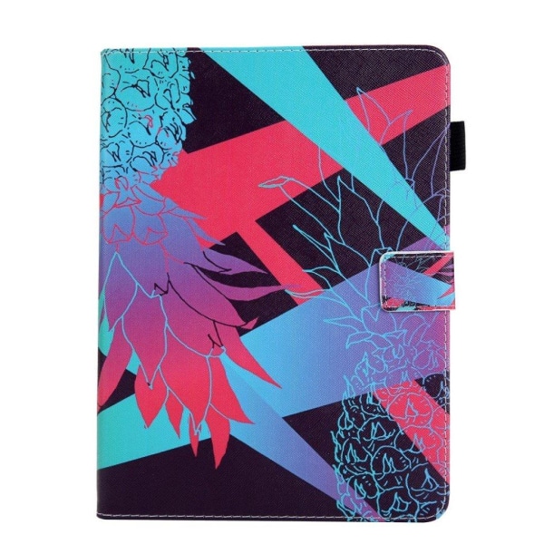 iPad Air (2019) mønster lædercover - farverigt ananas maleri Multicolor