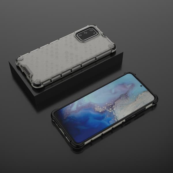 Bofink Honeycomb Samsung Galaxy S20 Plus deksel - Grå Silver grey