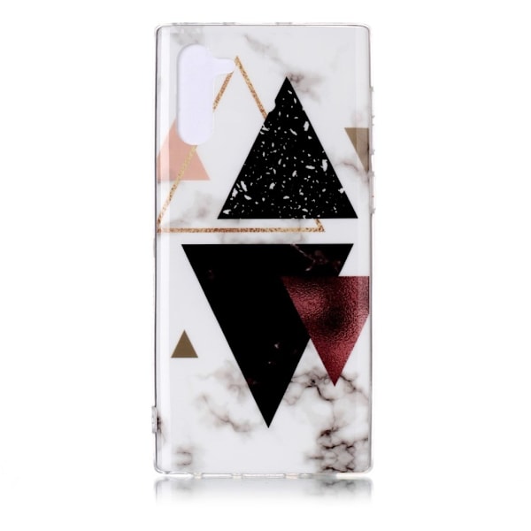 Marble Samsung Galaxy Note 10 cover - Dark Triangles Marble Multicolor