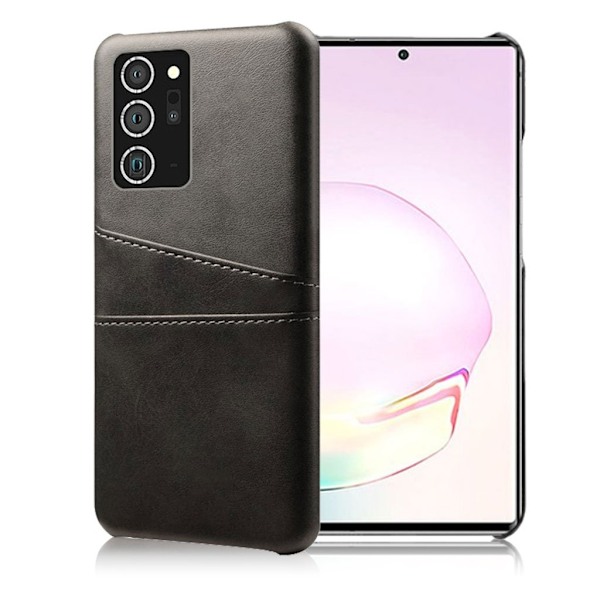 Samsung Galaxy Note 20 Ultra skal med korthållare - Svart Svart