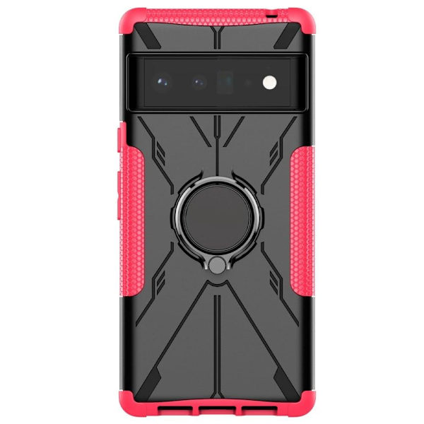 Kickstand-skydd med magnetisk platta för Google Pixel 6 Pro - Ros Rosa