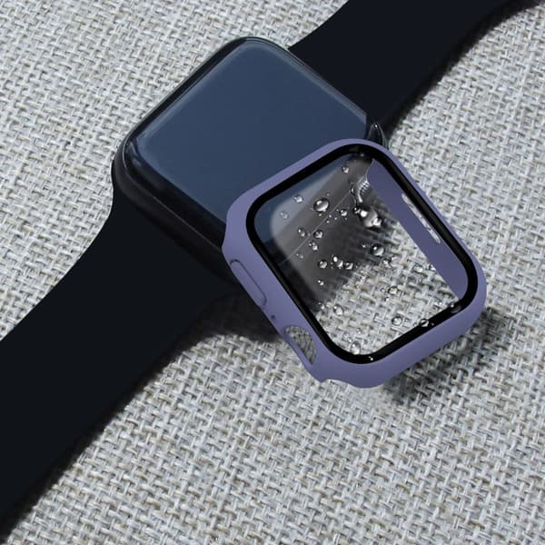 Apple Watch (41mm) 2-i-1 cover + 9H hærdet glas - Isblå Blue