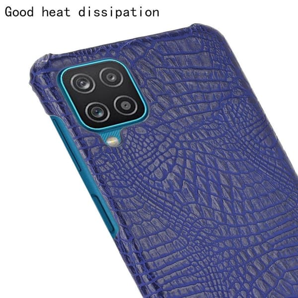 Croco Etui Samsung Galaxy M12 / A12 5g - Blå Blue
