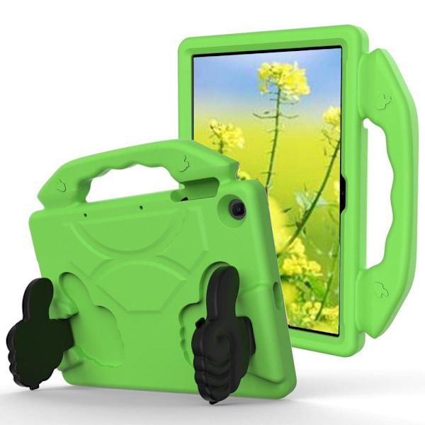Huawei MatePad T10 / T10S sødt cover med tommelfinger op-stativ - Grøn Green