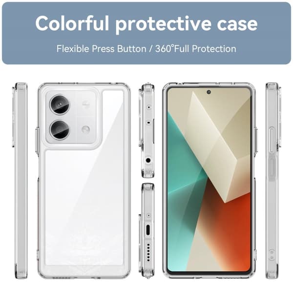 Xiaomi Redmi Note 13 älykäs akryylikansi - Läpinäkyvä Transparent