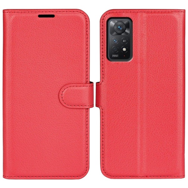 Klassisk Xiaomi Redmi Note 11S 5G / Xiaomi Redmi Note 11 Pro flip etui - Rød Red