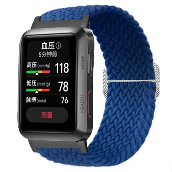 Huawei Watch D Elastisk flettet nylon-urrem Justerbar håndledsrem - Mørkeblå Blue