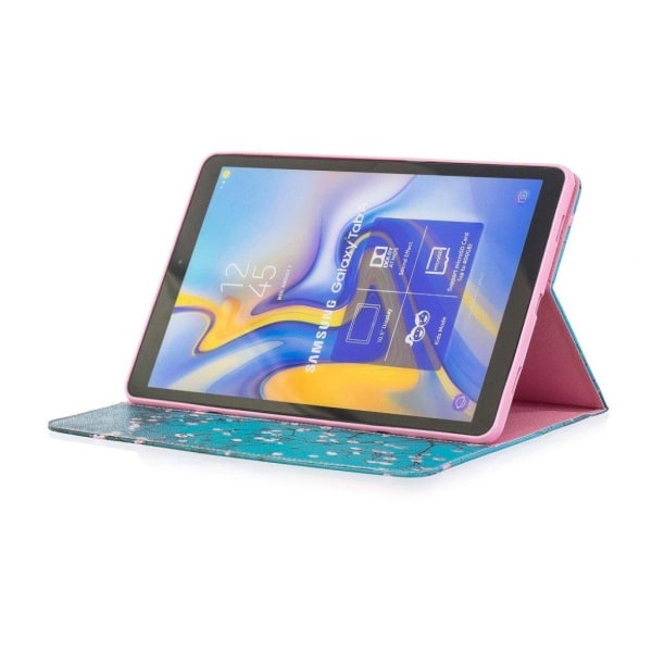 Samsung Galaxy Tab A 10.5 beskyttelsesetui i kunstlæder med mønster - Træ med blomster Multicolor