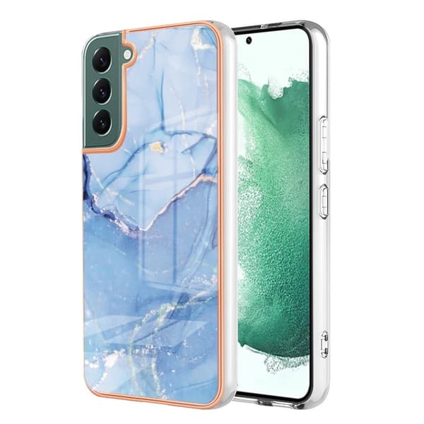 Marmormotiv Samsung Galaxy S23 Plus skal - Blå Blå