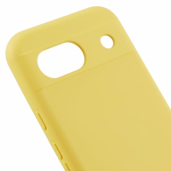 Google Pixel 8a Case Arc Edge 2.0mm Silky Soft Touch Joustava puhelimen kansi - Keltainen Yellow