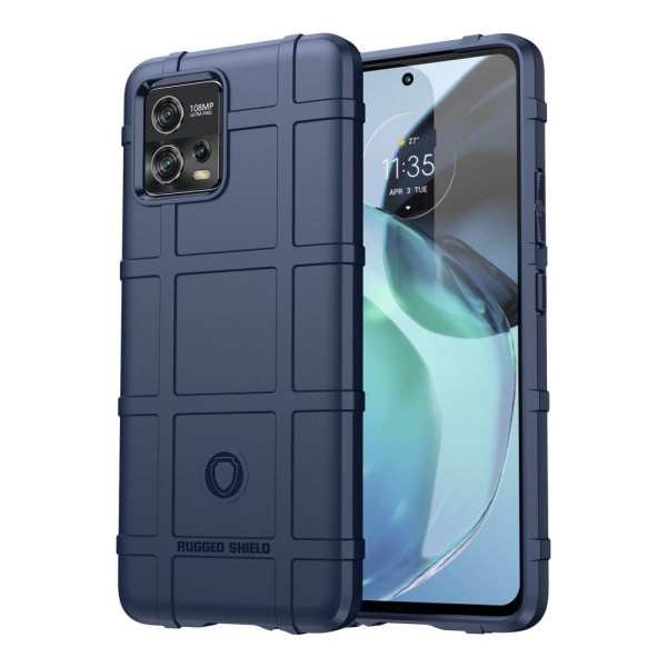 Rugged Shield Etui Motorola Moto G72 - Blå Blue