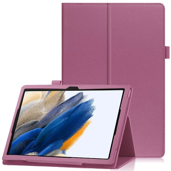 Vikbart fodral med Lichi-textur för Samsung Galaxy Tab A8 10.5 (2021) - Lila Lila