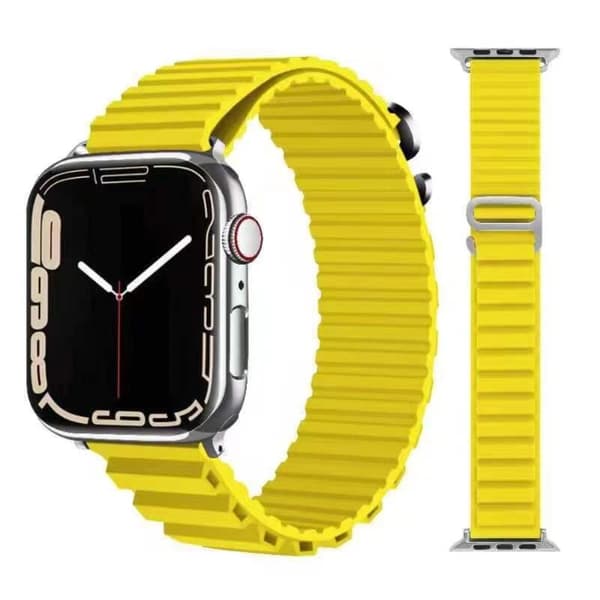 Apple Watch Series 8 (41mm) klockarmband i silikon - Gul Gul