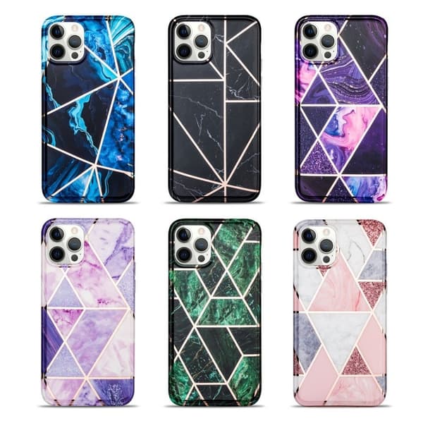 Marmor etui til iPhone 12 Pro Max - Sort Black