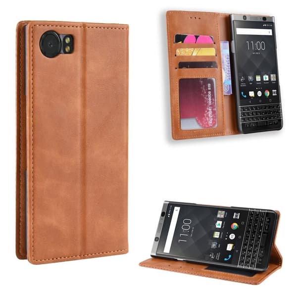 Bofink Vintage BlackBerry Keyone etui – Brun Brown