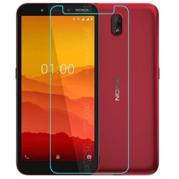 0.3mm härdat glas Nokia C1 skärmskydd Transparent
