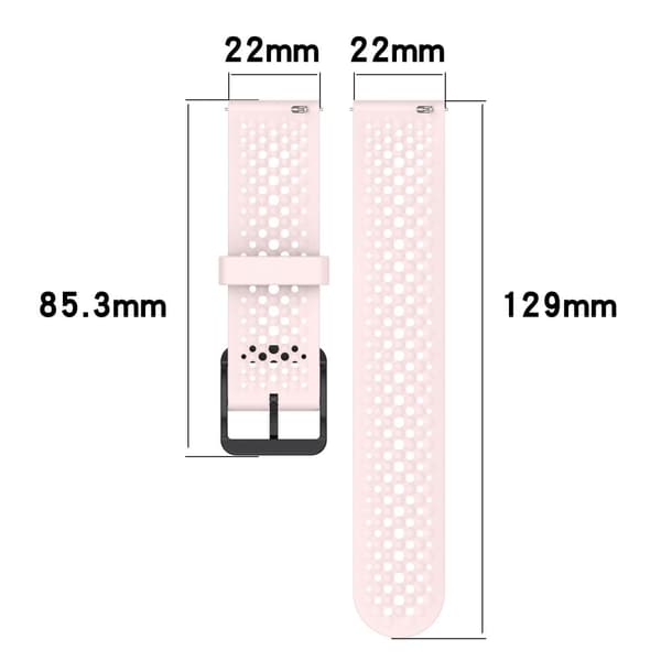 Xiaomi Watch S4 Sport Silikone 22mm Flere huller Åndbar Urrem - Lyserød Pink