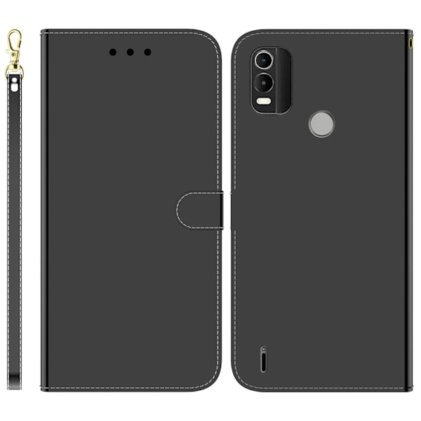 Mirror Nokia C21 Plus flip-etui - Svart Black