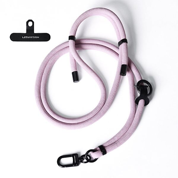 160 cm axelrem för telefon med patch - Solid Ljuslila Lila