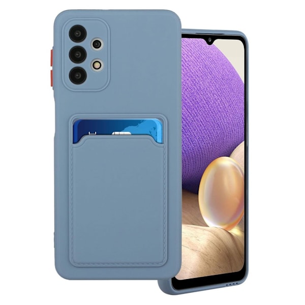 Samsung Galaxy A32 5G skal med korthållare - Blå Blå