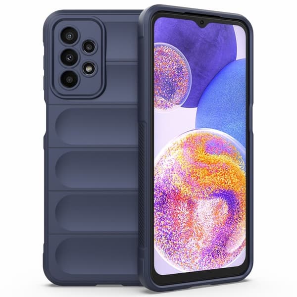 Mjukt greppformat Samsung Galaxy A23 5G skal - Blå Blå