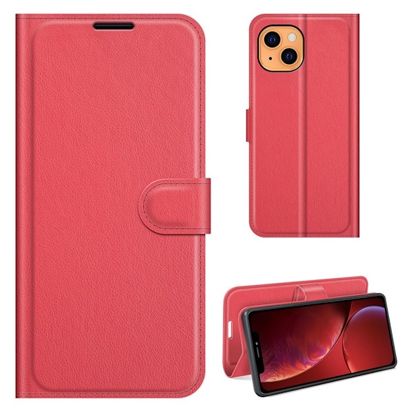 Classic iPhone 13 flip etui - Rød Red