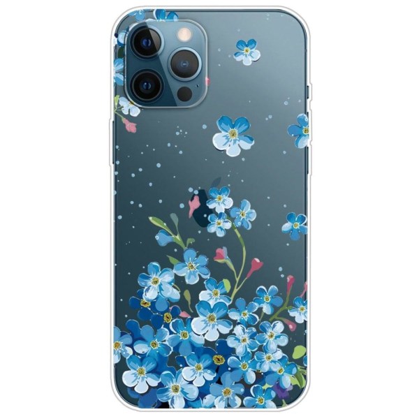 Deco iPhone 14 Pro skal - Blå Blommor Blå