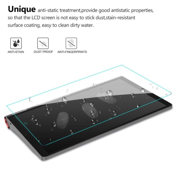 Lenovo Yoga Smart Tab 10.1 arc edge tempered glass screen protec Transparent