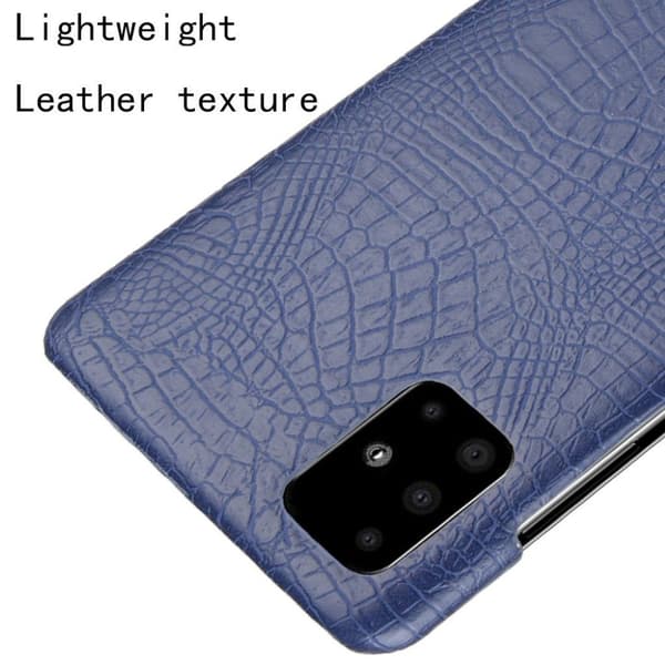 Croco kuoret - Samsung Galaxy A71 5G - Tummansininen Blue